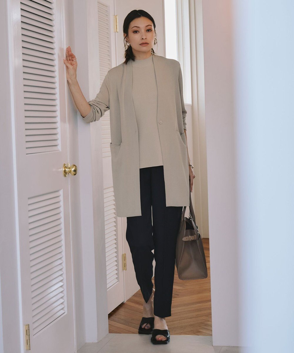 ICB 【洗える】 ドライコットンアセテート ノースリーブプルオーバー 