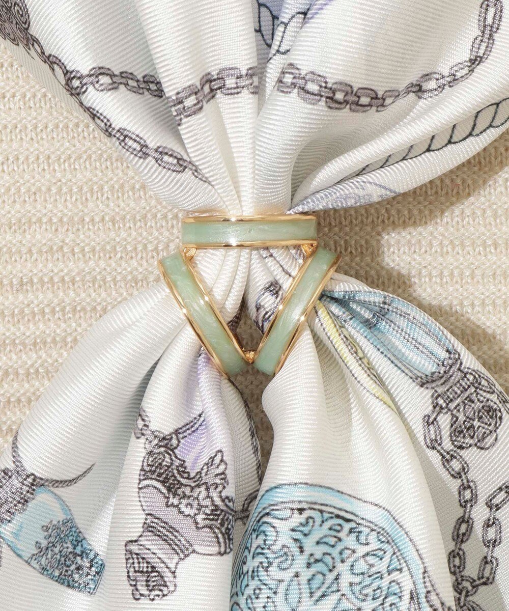 MOONBAT Luna Luce(ルナルーチェ)スカーフリング パール調 3Ring お手持ちのスカーフを通すだけ ギフト 