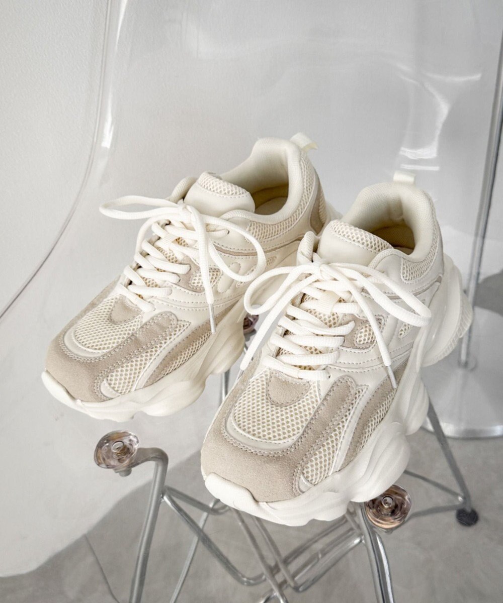 WEGO メッシュコンビ厚底スニーカー 