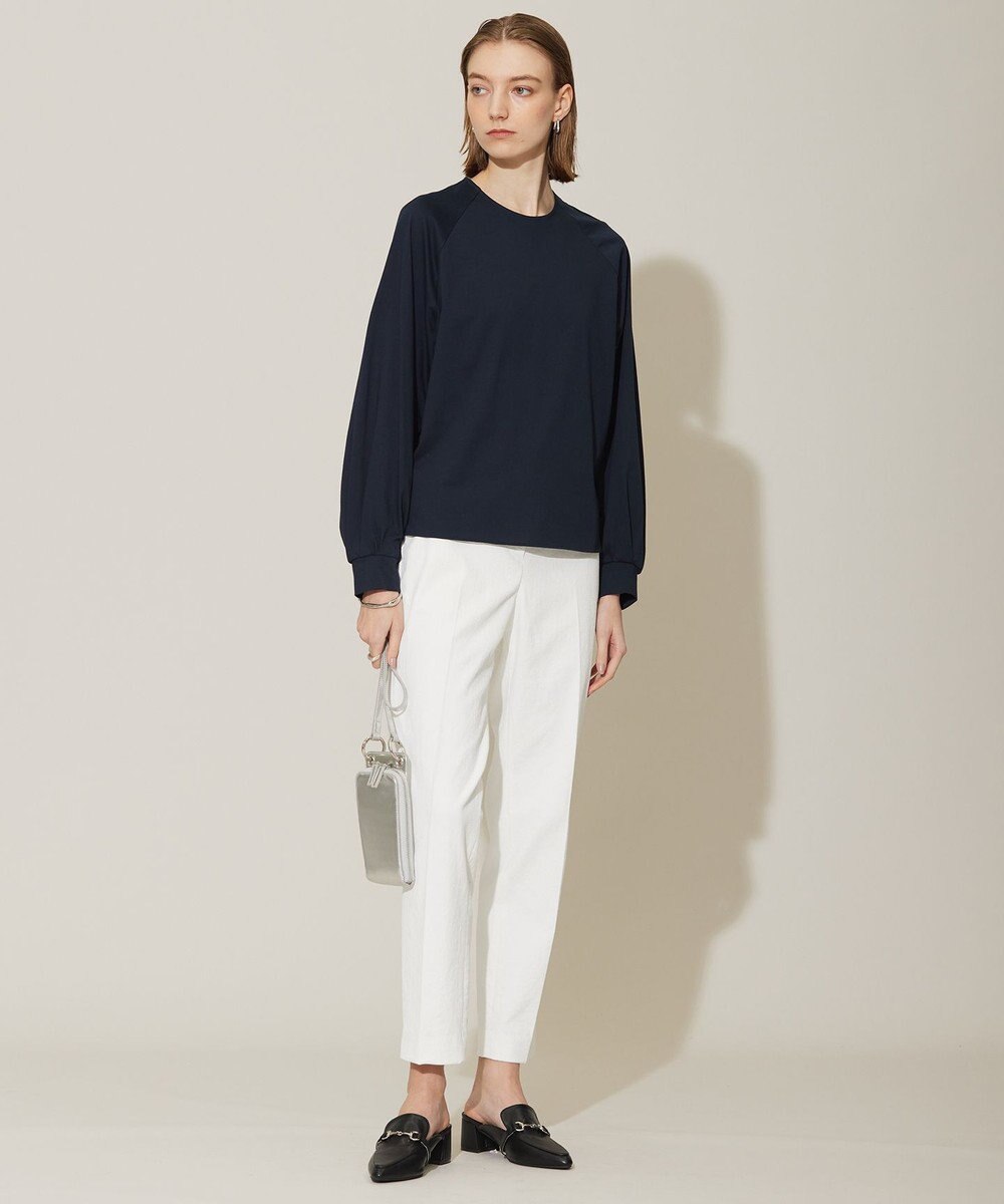 ICB 【接触冷感・UVケア・洗える】コンフォートプレーティング パフスリーブカットソー 