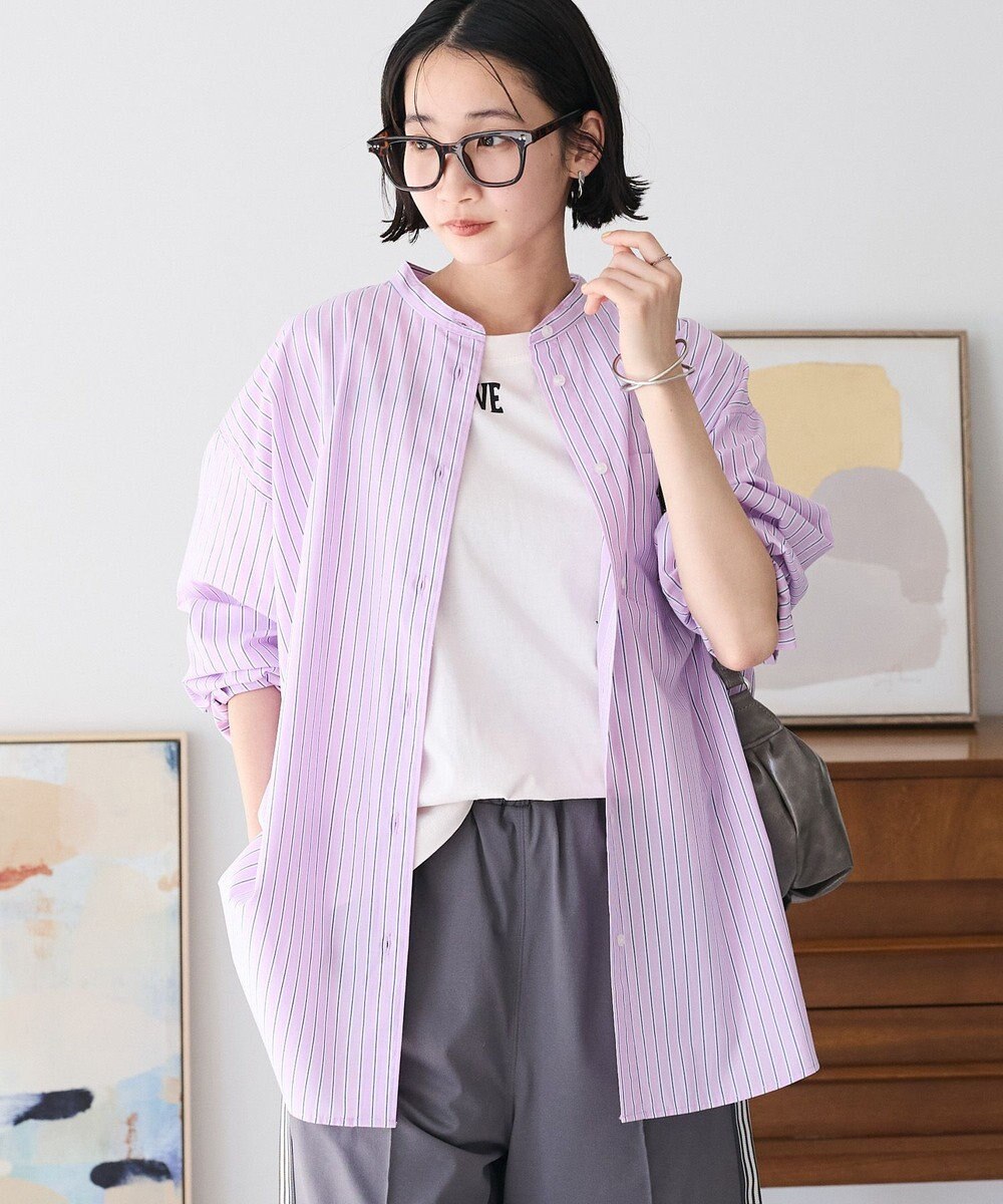 CRAFT STANDARD BOUTIQUE 【追加】バンドカラーシャツ 