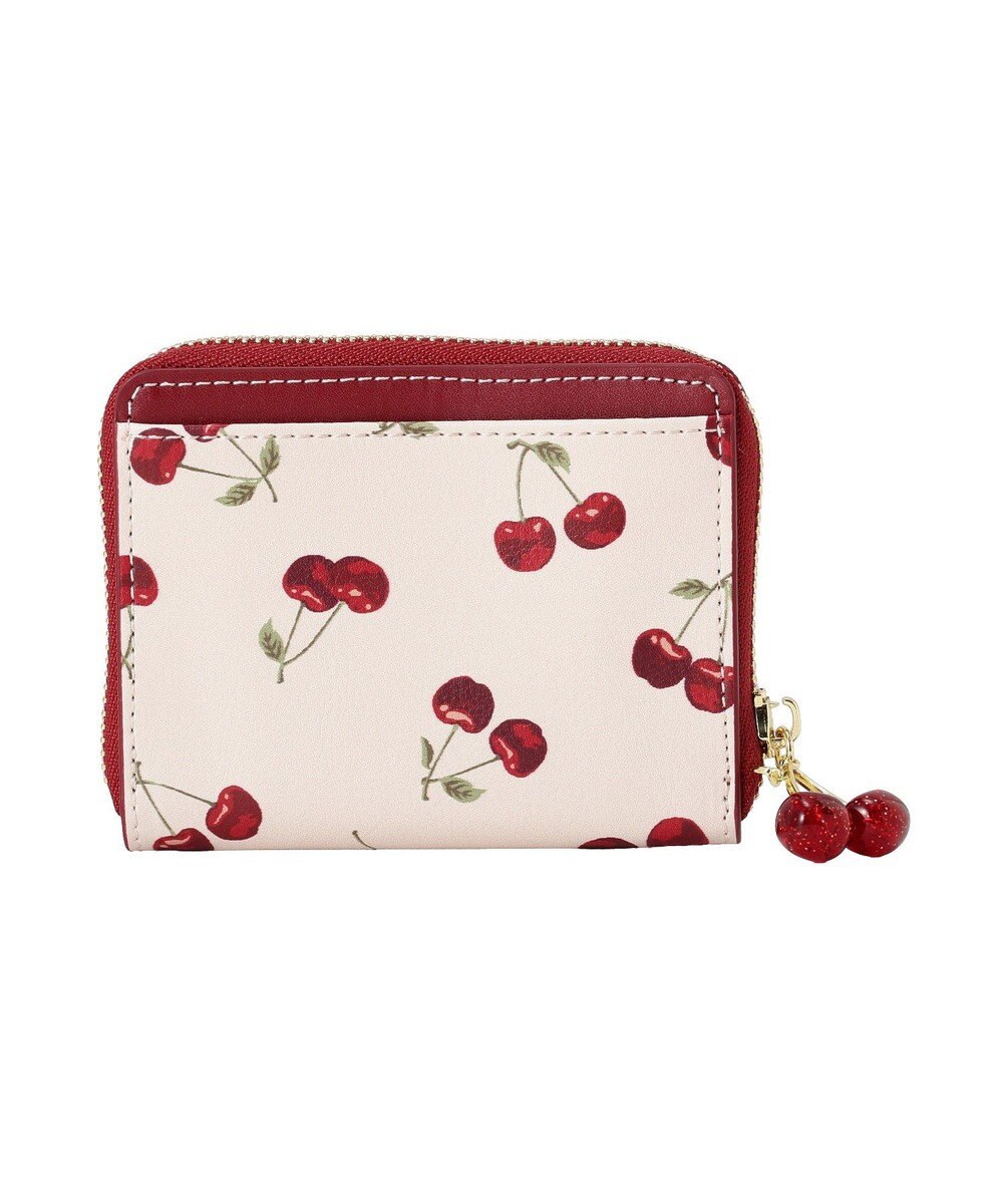 Maison de FLEUR リーフ付きチェリーカードケース 