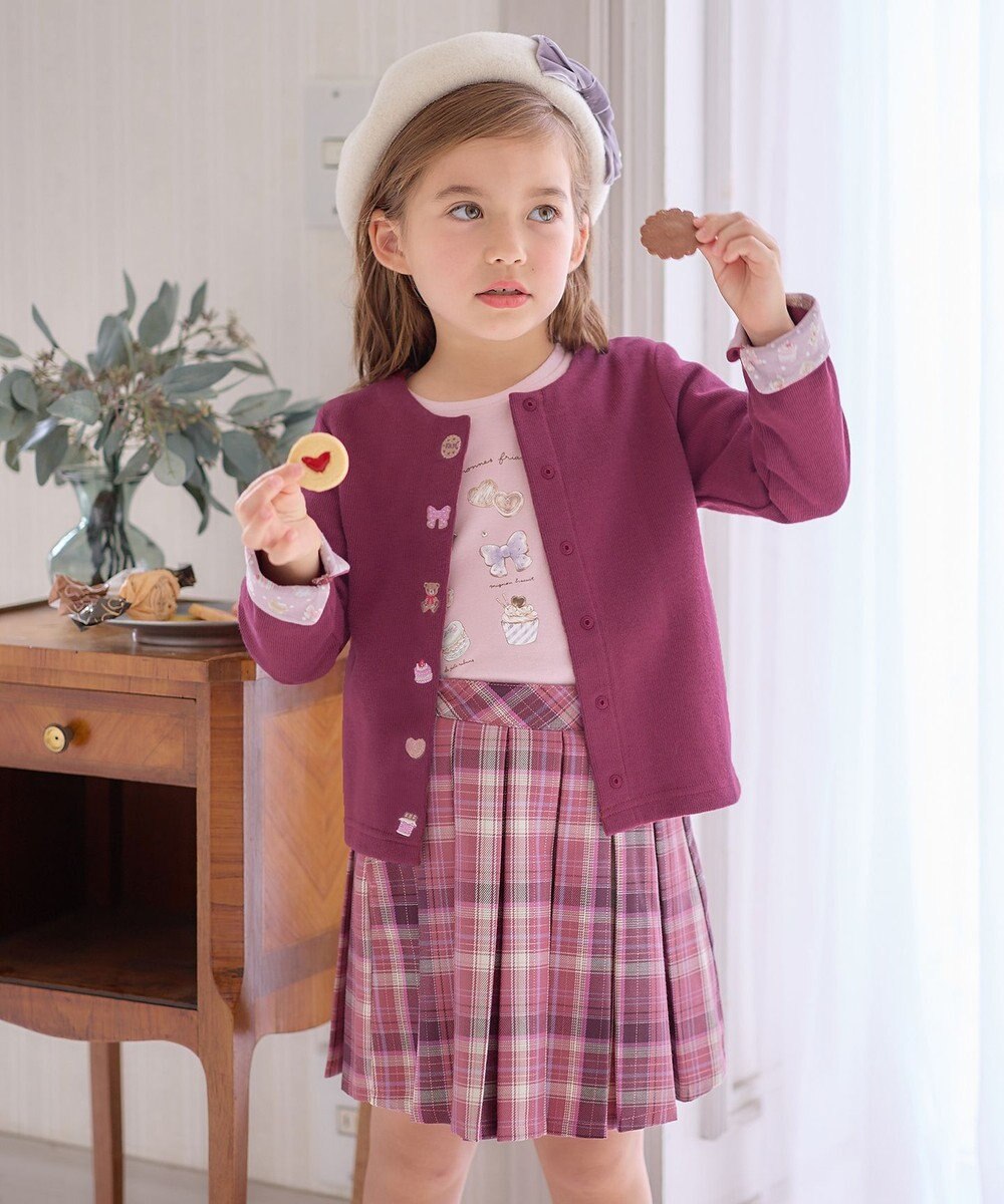 ANY KIDS スイーツ スナップボタン カーディガン 