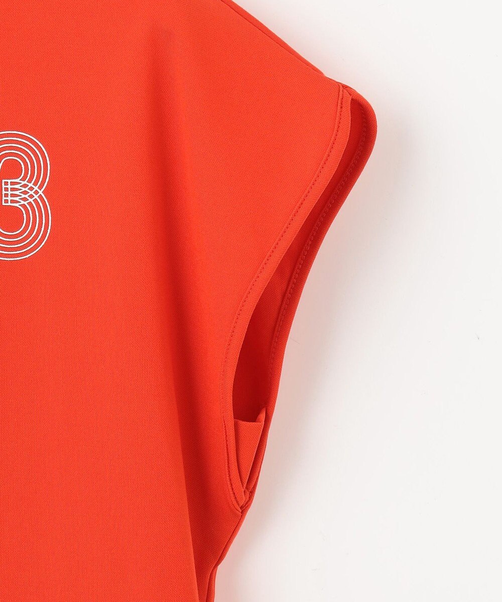 23区GOLF 【WOMEN】新色追加！【吸水速乾/UVカット】フレンチスリーブロゴモックネック 