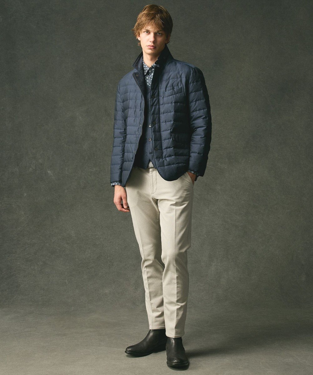 JOSEPH ABBOUD 【軽量/防風/形状記憶】インターレース ダウン ジャケット 