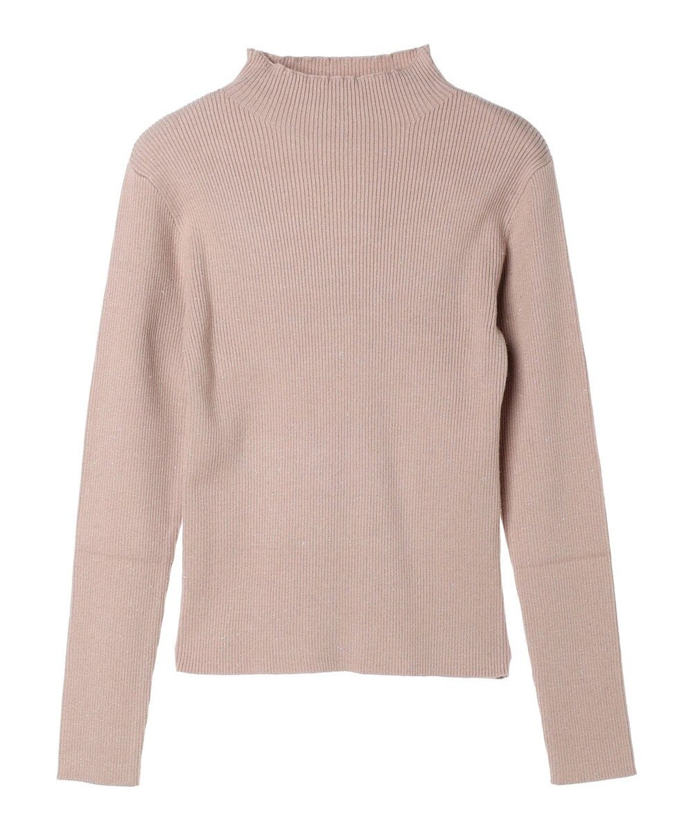 earth music&ecology ハイネックラメニットプルオーバー 