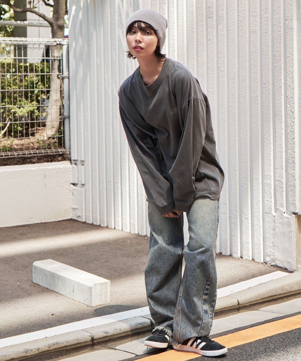 WEGO 【ユニセックス着用ITEM】ピグメントグラフィックT（LS） 