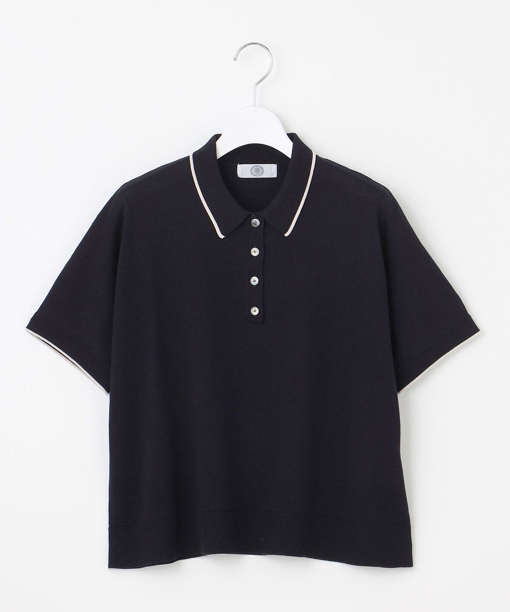 J.PRESS LADIES 【洗える】DRY COTTON ニットポロ 