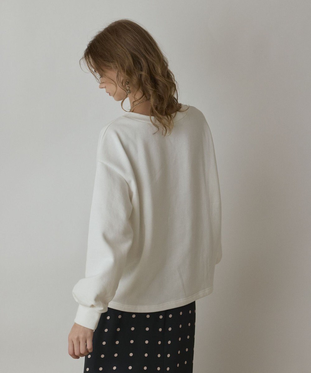 GRACE CONTINENTAL Catphoto裏毛トップ 