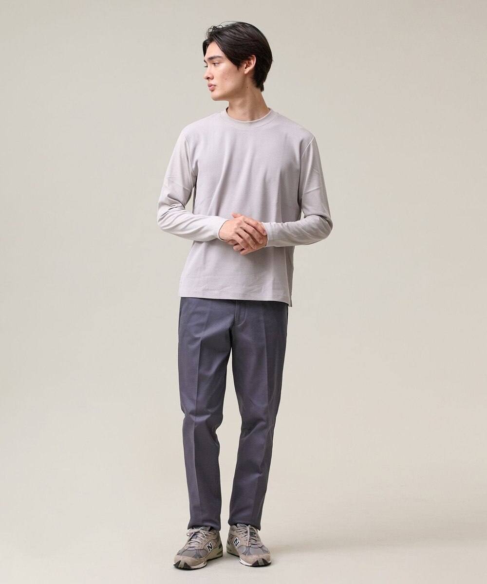 J.PRESS MEN オンでもオフでも品よく快適に【UVカット / 接触冷感 / 吸水速乾】【J.PRESS PREMIUM JERSEY】無地 ロングスリーブTシャツ 