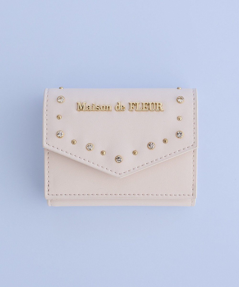 Maison de FLEUR ビジュースタッズプチウォレット 