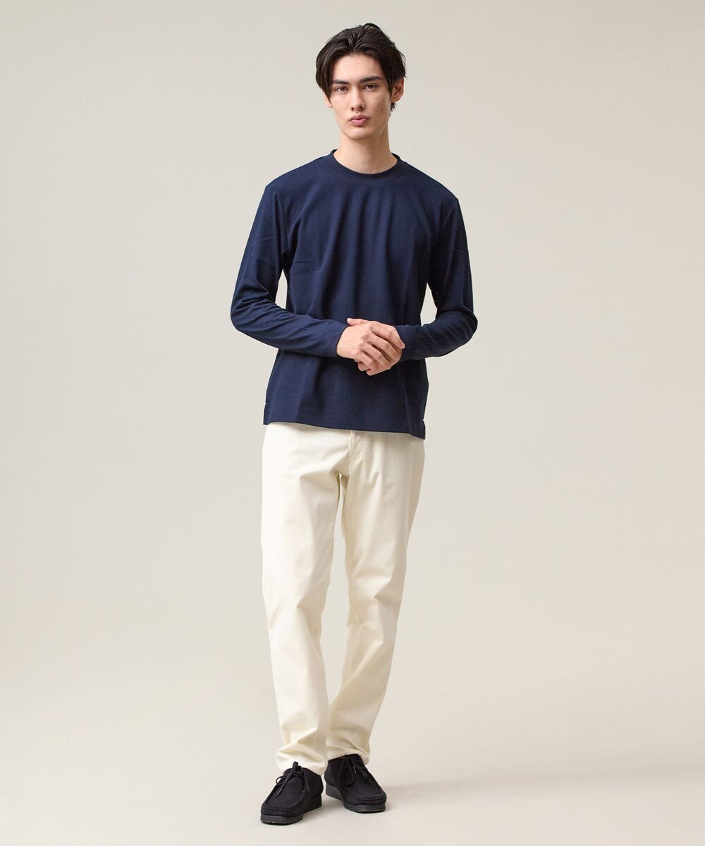 J.PRESS MEN オンでもオフでも品よく快適に【UVカット / 接触冷感 / 吸水速乾】【J.PRESS PREMIUM JERSEY】無地 ロングスリーブTシャツ 