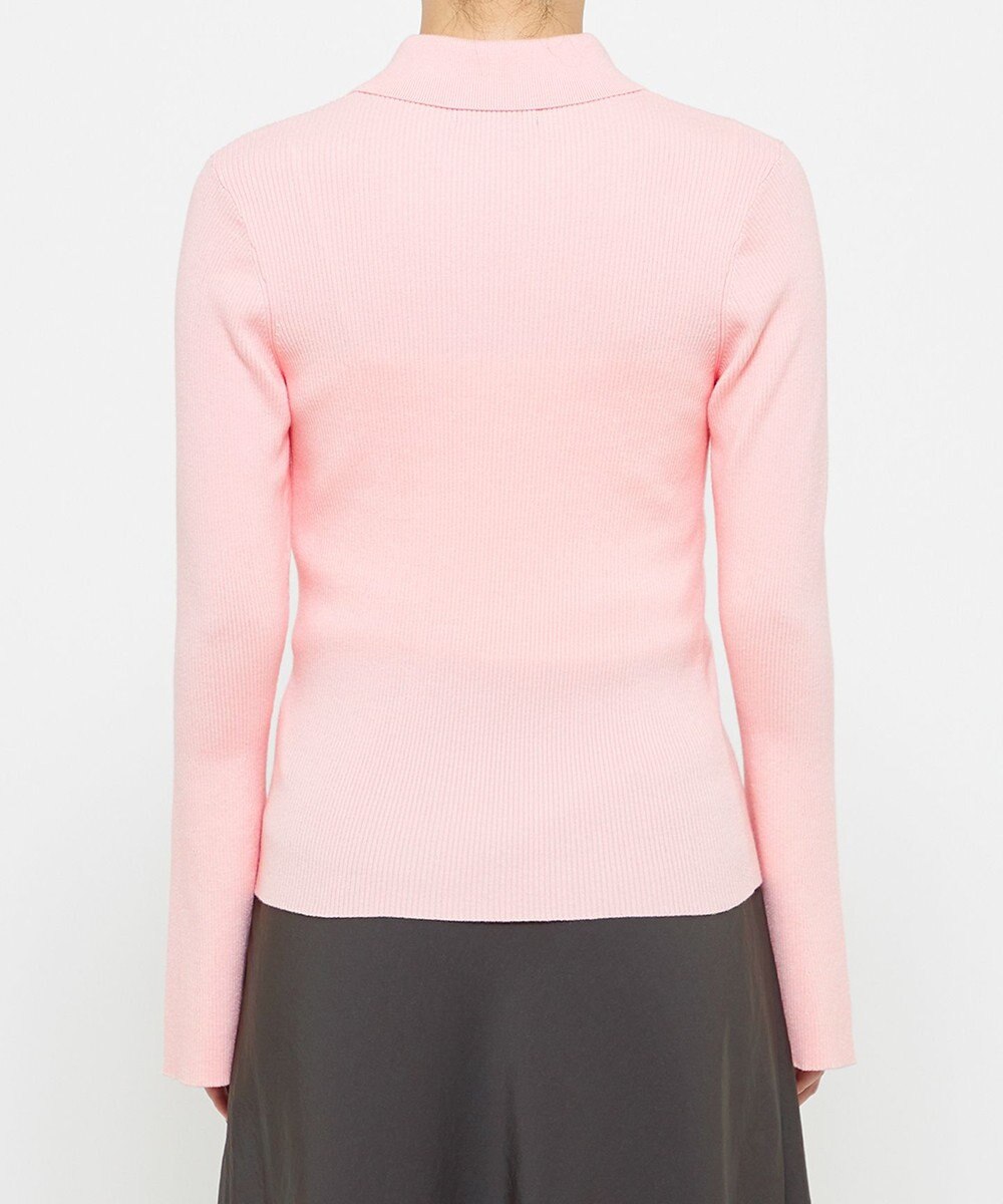 uncrave 【洗濯機洗い可】リブ フレアスリーブポロニット（uncrave STANDARD） 