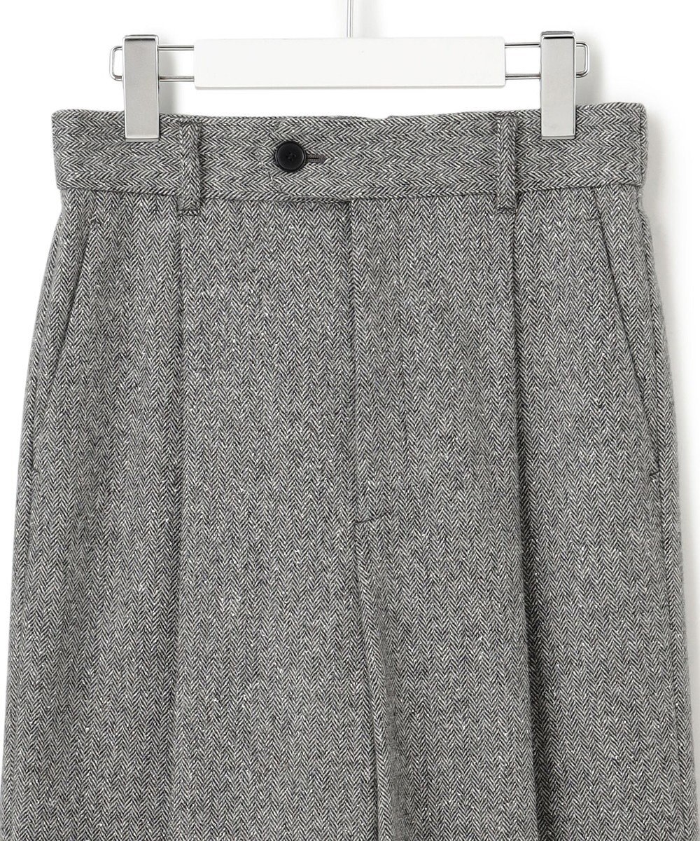 23区 シルクネップヘリンボーン ワイドパンツ 