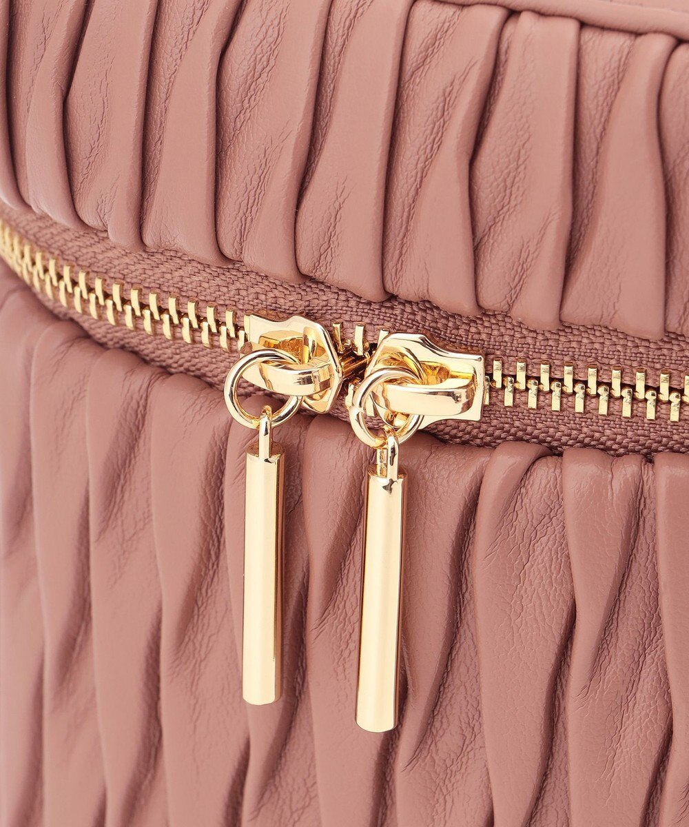 LA BAGAGERIE 【MONICA】ランダムプリーツバニティバッグ 