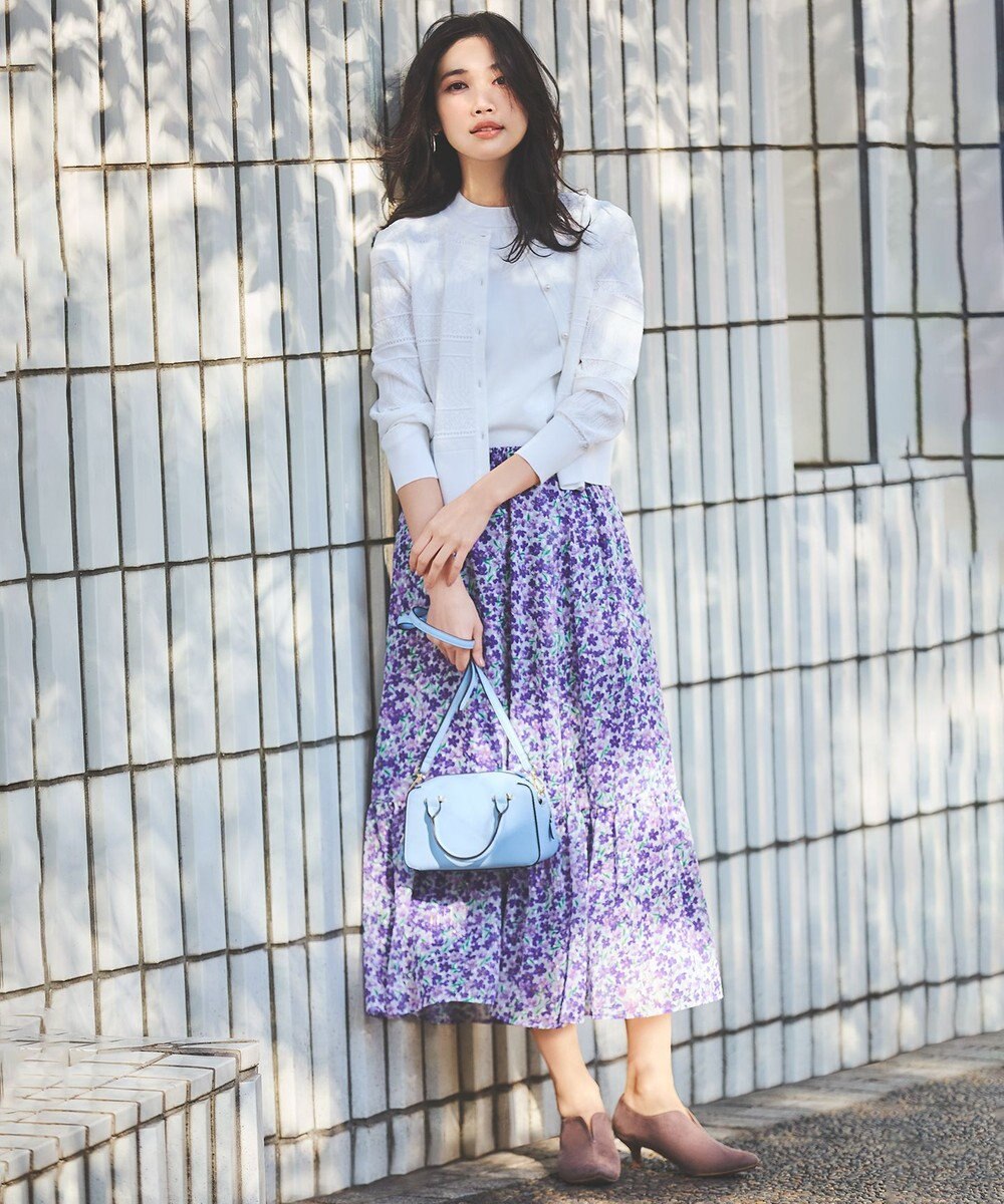 組曲 【2SET・WEB限定】編地ニット ツインセット 