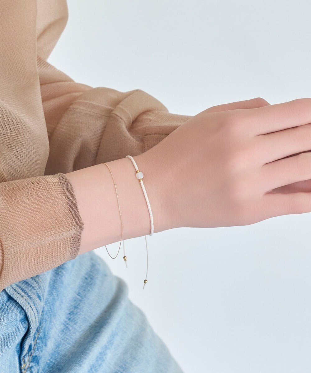 Phoebe ストーンコードブレスレット　ホワイト/天然石 