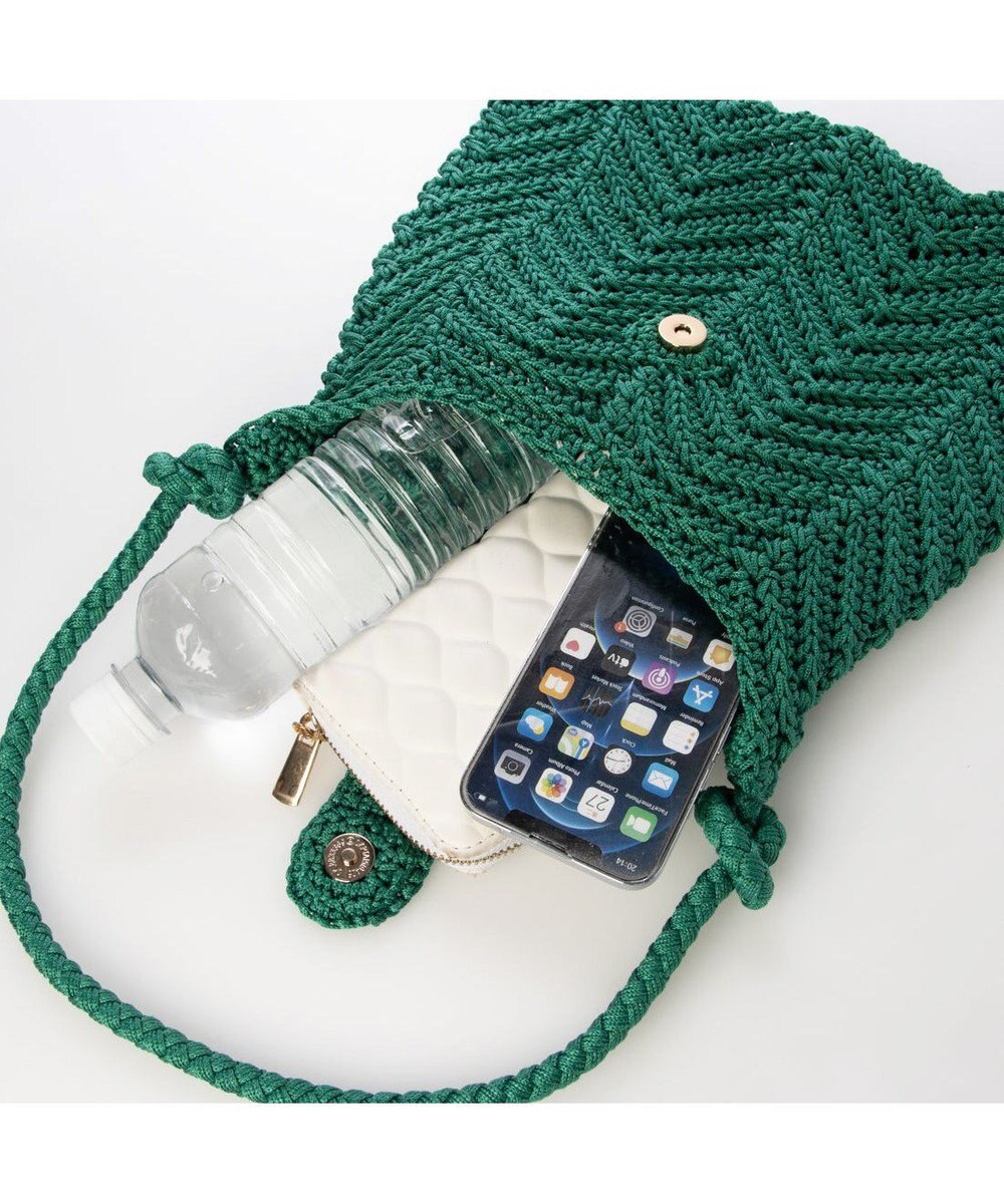 UNBILLION カシュカシュ cachecache / 山波編みトート カゴバッグ 