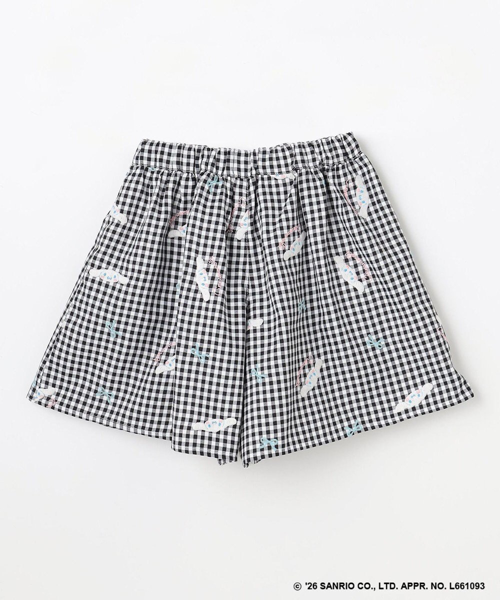 ANY KIDS 【シナモロール×ANY KIDS】刺繍 ギンガムキュロット 