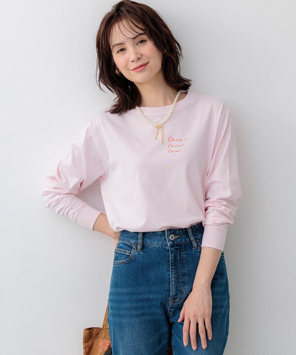 組曲 L 【Flower Collection】プリントロングTシャツ 