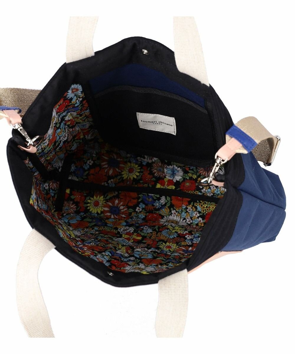 tsumori chisato CARRY キラミックスコンビ トートバッグ 2wayショルダー A4収納 ネコ 