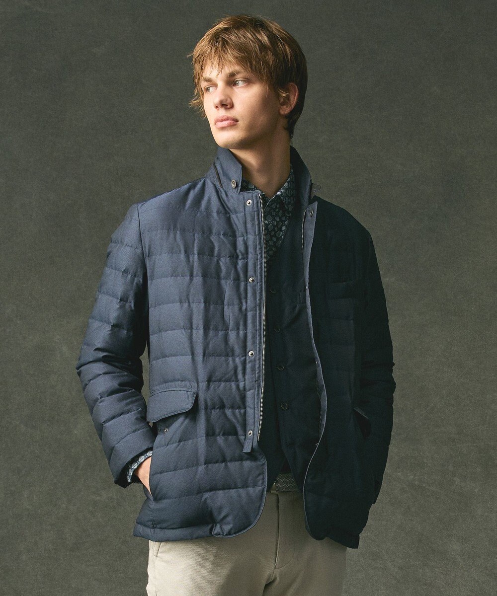 JOSEPH ABBOUD 【軽量/防風/形状記憶】インターレース ダウン ジャケット 