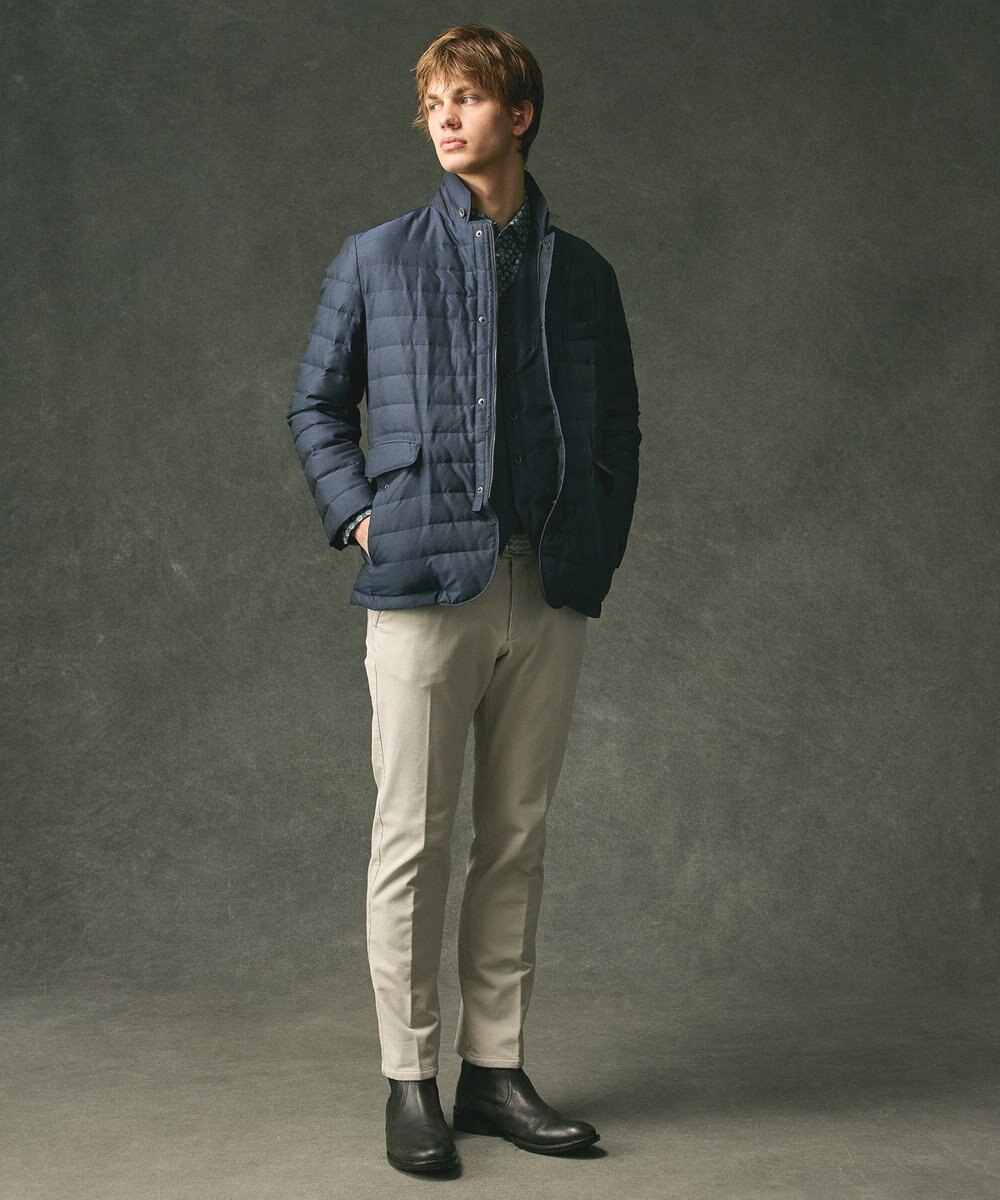 JOSEPH ABBOUD 【軽量/防風/形状記憶】インターレース ダウン ジャケット 