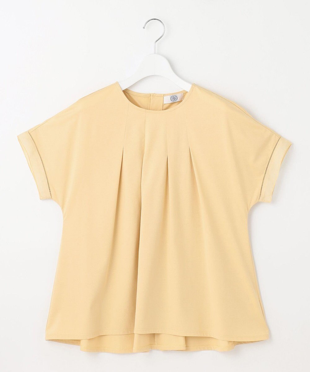 J.PRESS LADIES 【洗える・接触冷感】プレーティングジャージー フレア カットソー 