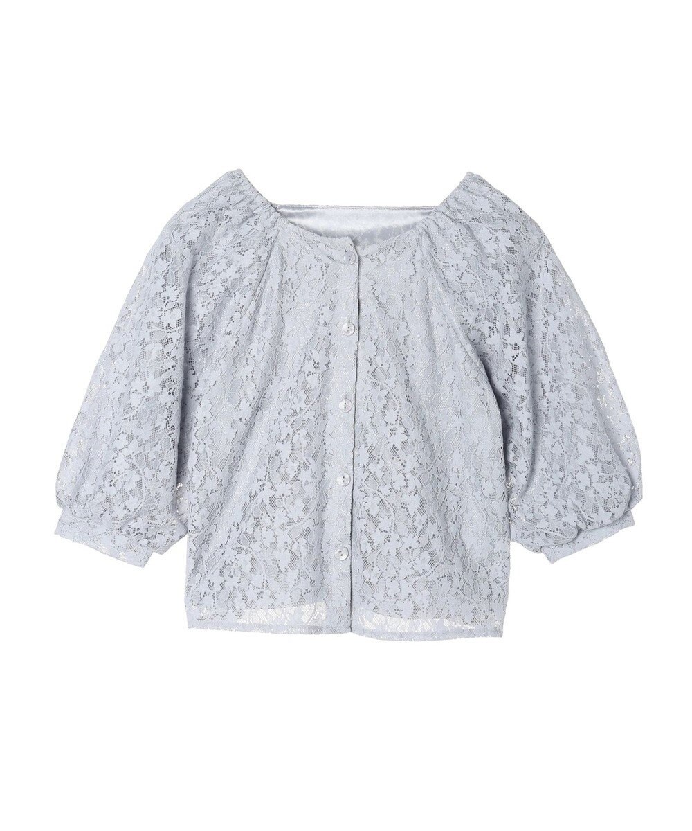 earth music&ecology フラワーレースブラウス 