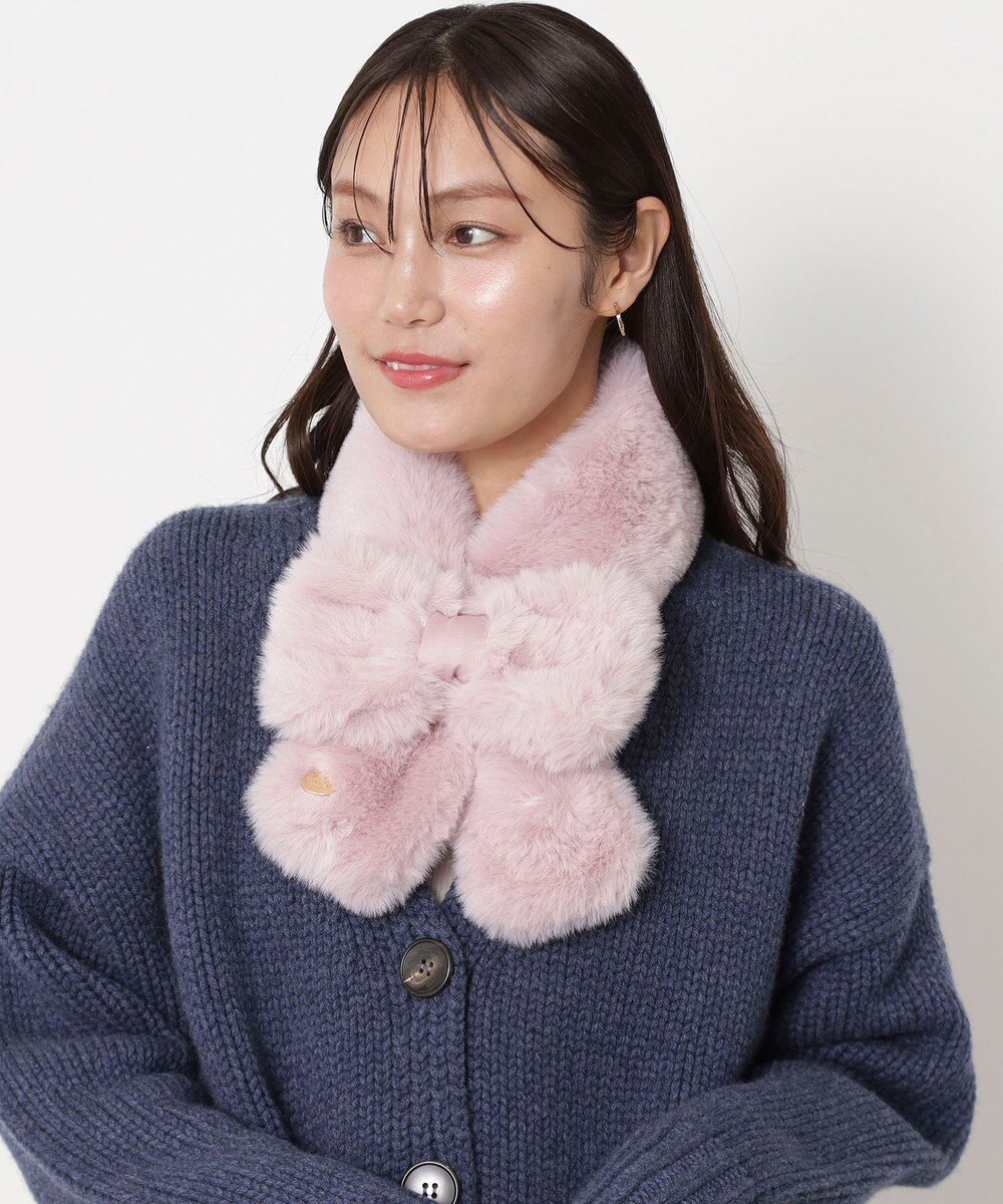 MOONBAT 【新色追加】PAUL & JOE ACCESSOIRES フェイクファーリボンマフラー 