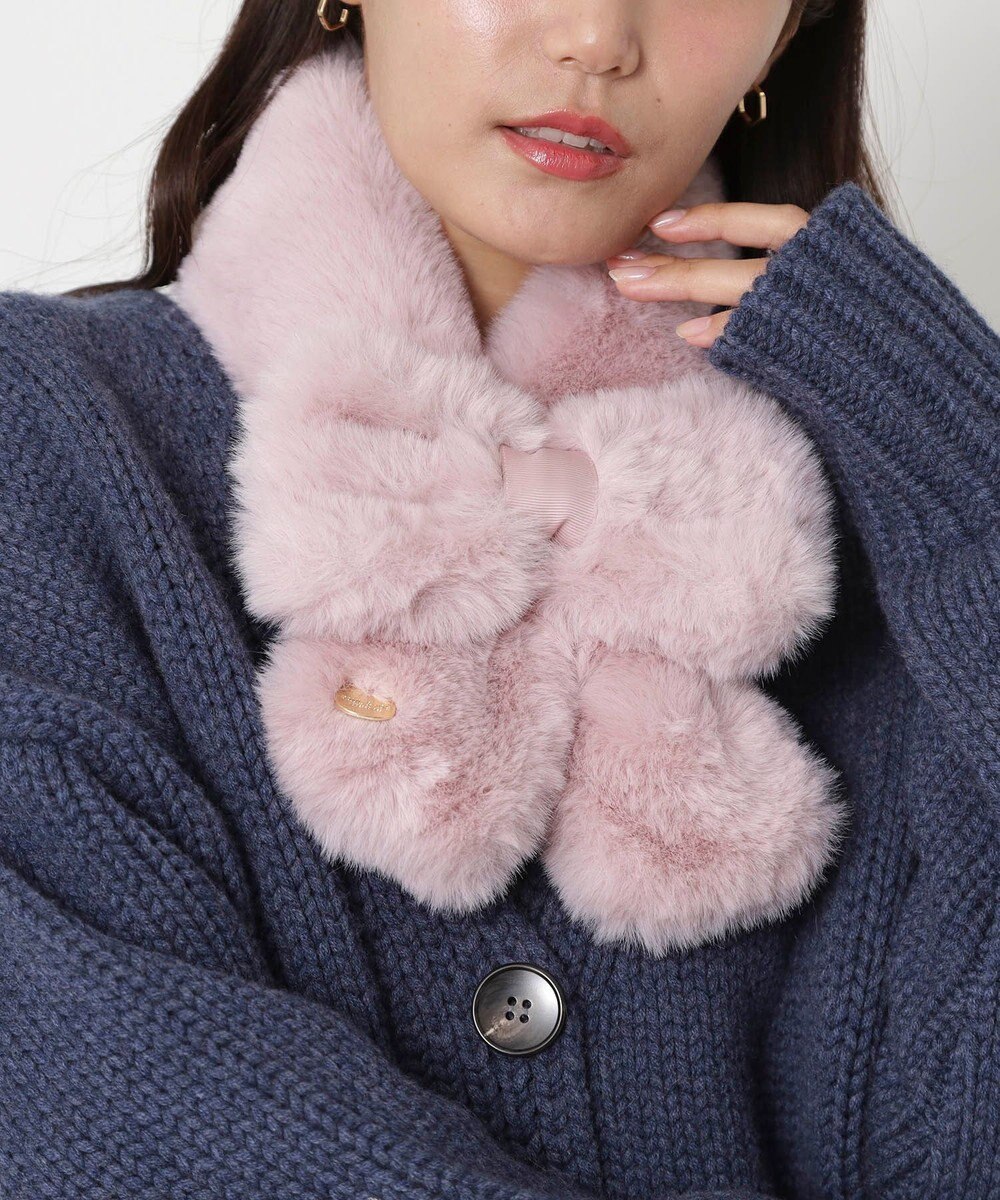 MOONBAT 【新色追加】PAUL & JOE ACCESSOIRES フェイクファーリボンマフラー 