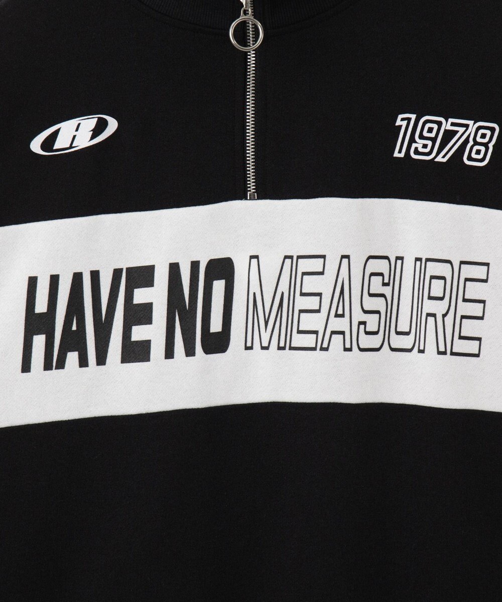 WEGO グラフィックハーフジップビッグスウェット 