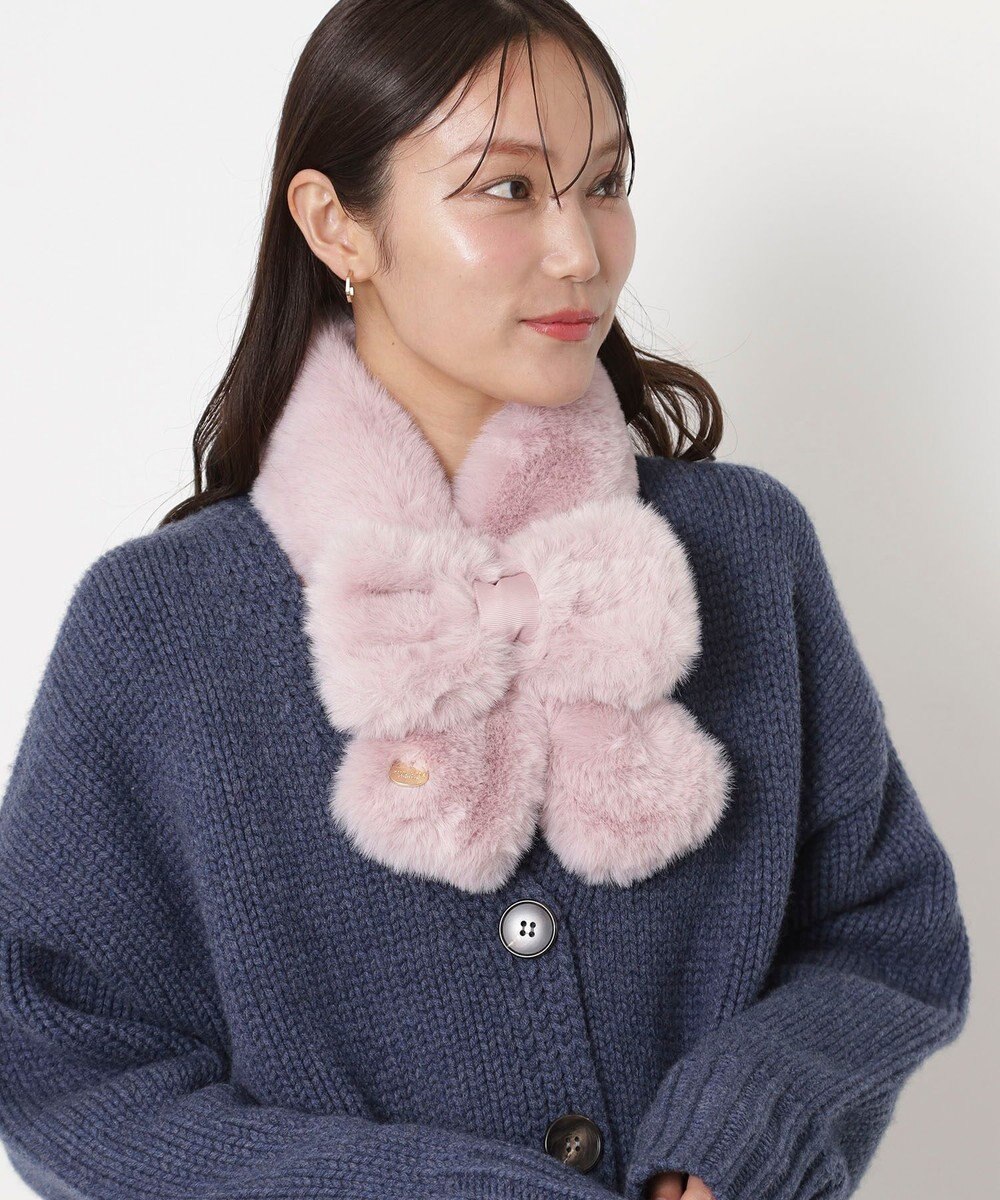 MOONBAT 【新色追加】PAUL & JOE ACCESSOIRES フェイクファーリボンマフラー 