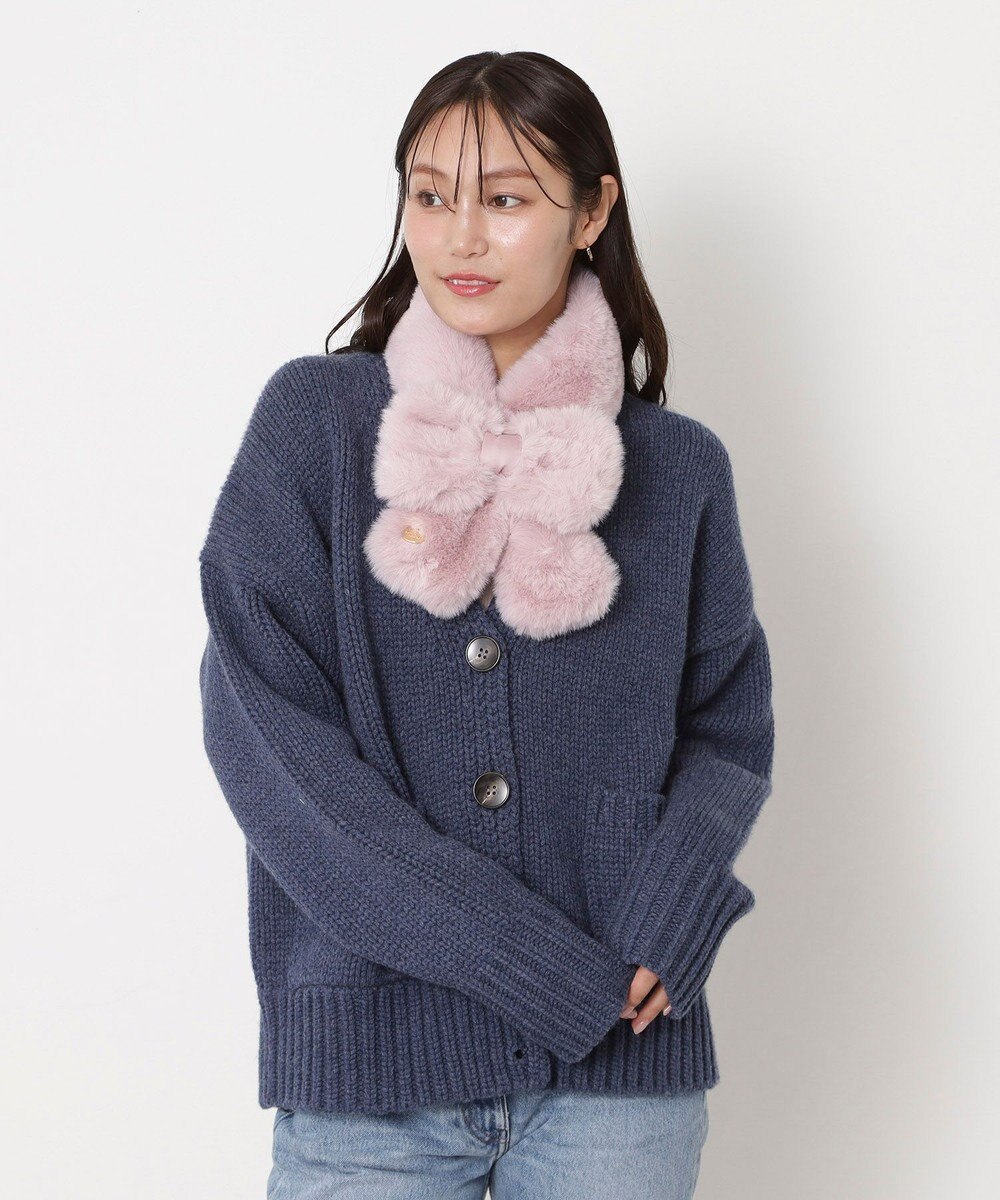 MOONBAT 【新色追加】PAUL & JOE ACCESSOIRES フェイクファーリボンマフラー 