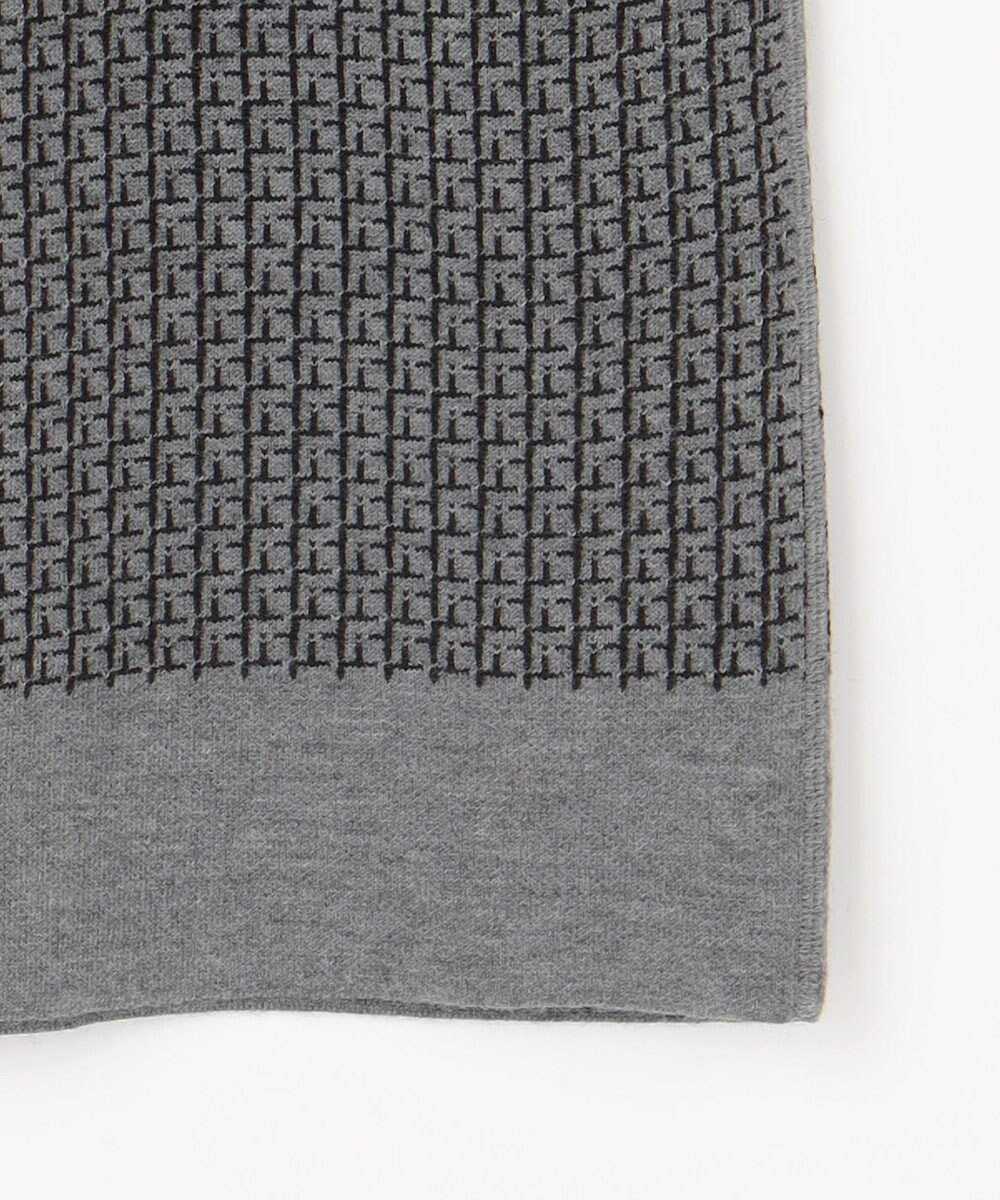 自由区 【洗える】リバーシブルニット セットアップ(カーディガン×タイトスカート) 