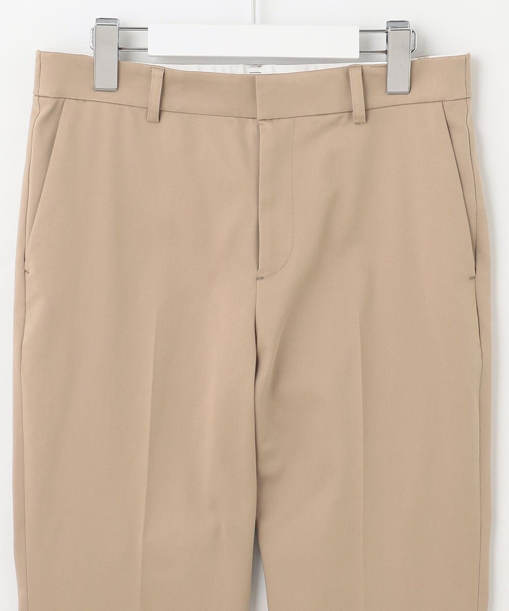 自由区 【XXSサイズ～/接触冷感/洗える】サテンストレッチ テーパードパンツ 