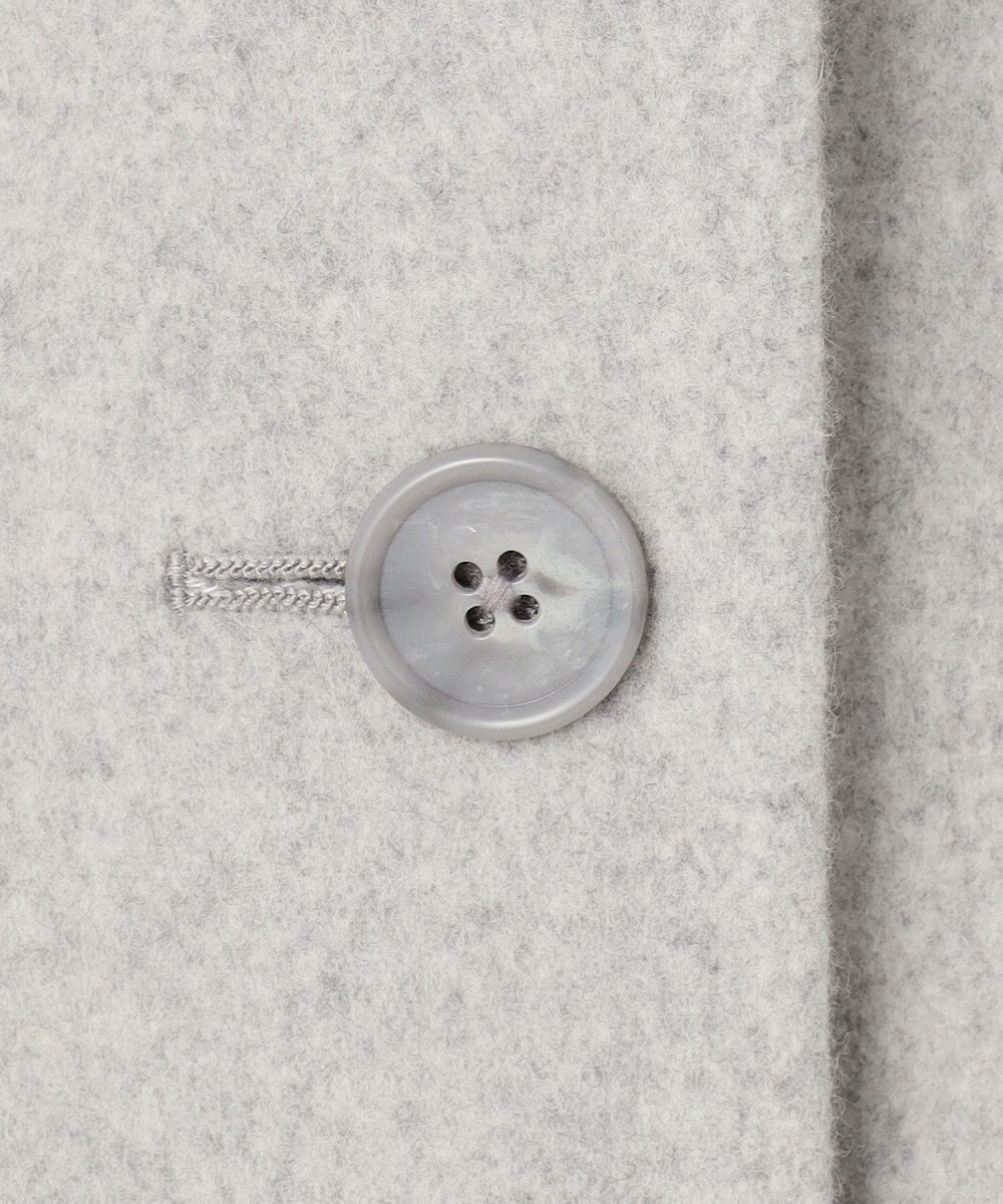 J.PRESS LADIES S ショートビーバー ロング丈 ステンカラー コート 