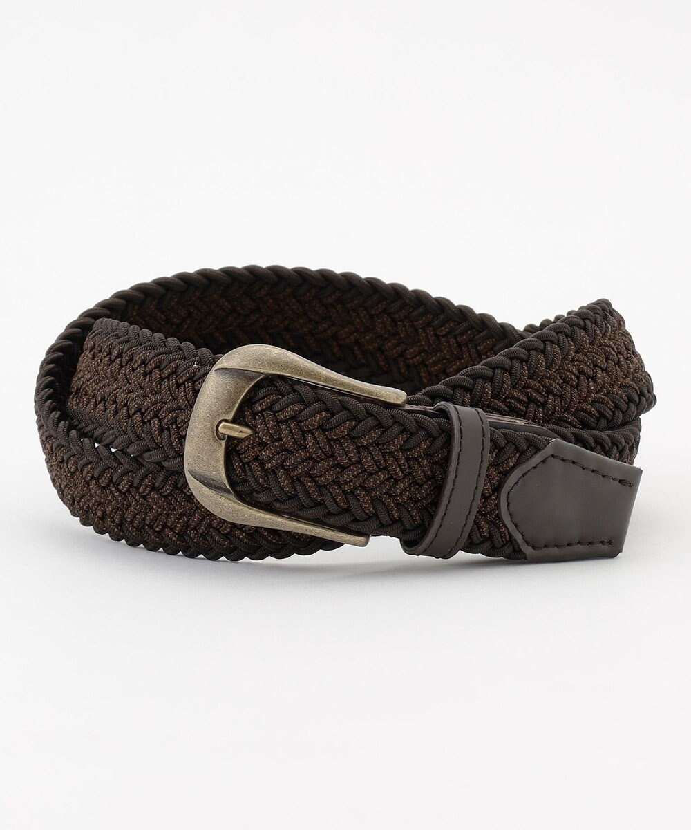 JOSEPH ABBOUD 【イタリア素材・ストレッチ・日本製】メランジヘリンボーン ベルト 