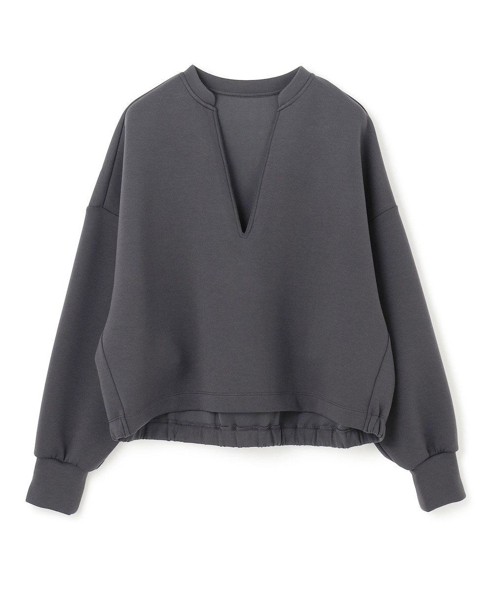 UNFILO BEAUTY FORM JERSEY キーネックプルオーバー 