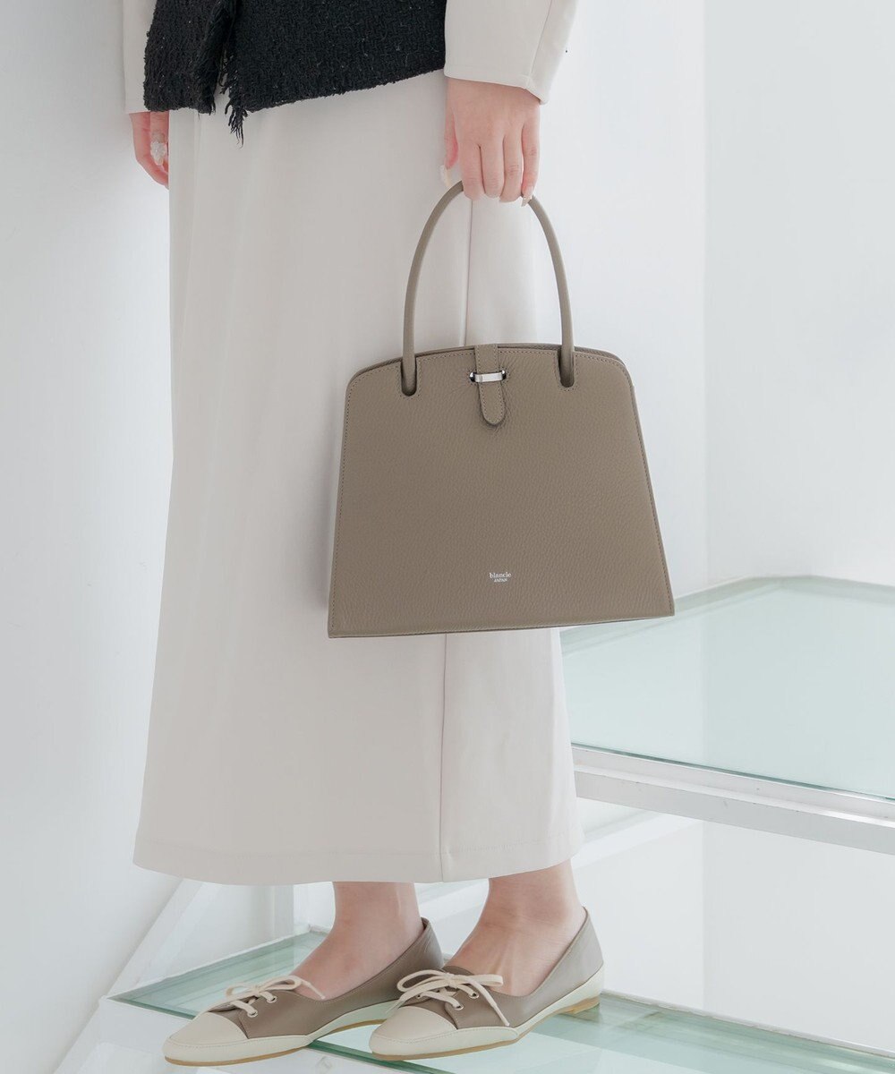 blancle シュリンクレザー ワンハンドルフォーマルバッグ 