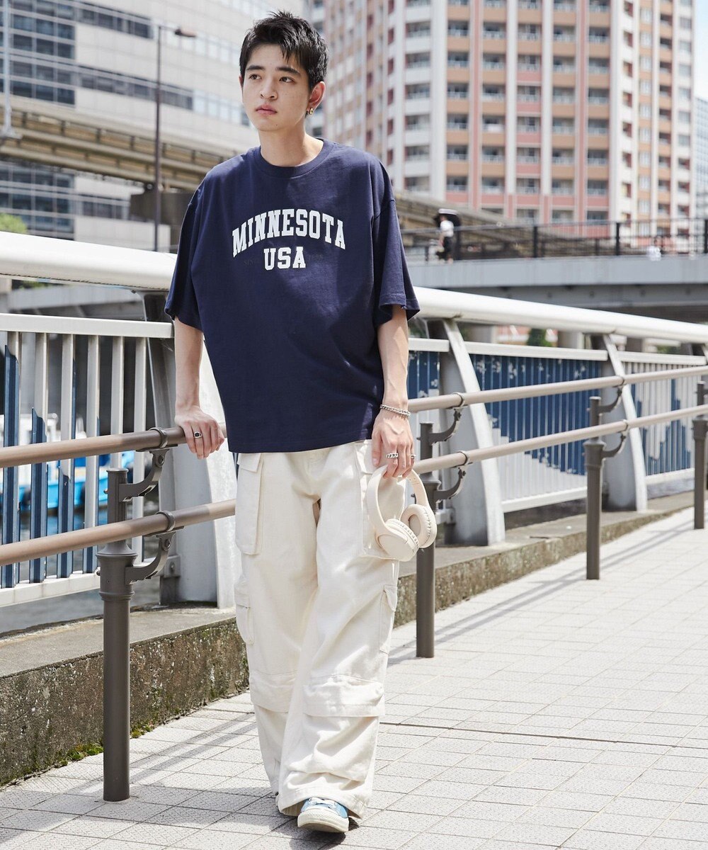 WEGO 【ユニセックス着用ITEM】カレッジロゴプリントT（SS） 