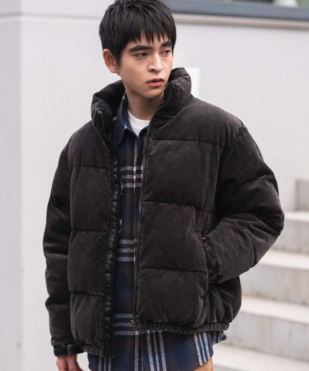 WEGO 【ユニセックス着用ITEM/MLサイズ展開】コーデュロイパファーブルゾン 