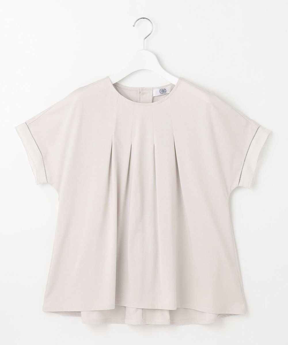 J.PRESS LADIES 【洗える・接触冷感】プレーティングジャージー フレア カットソー 