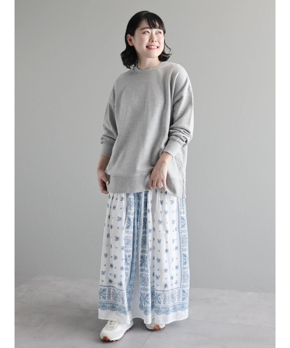 CRAFT STANDARD BOUTIQUE パネル柄マキシギャザースカート 