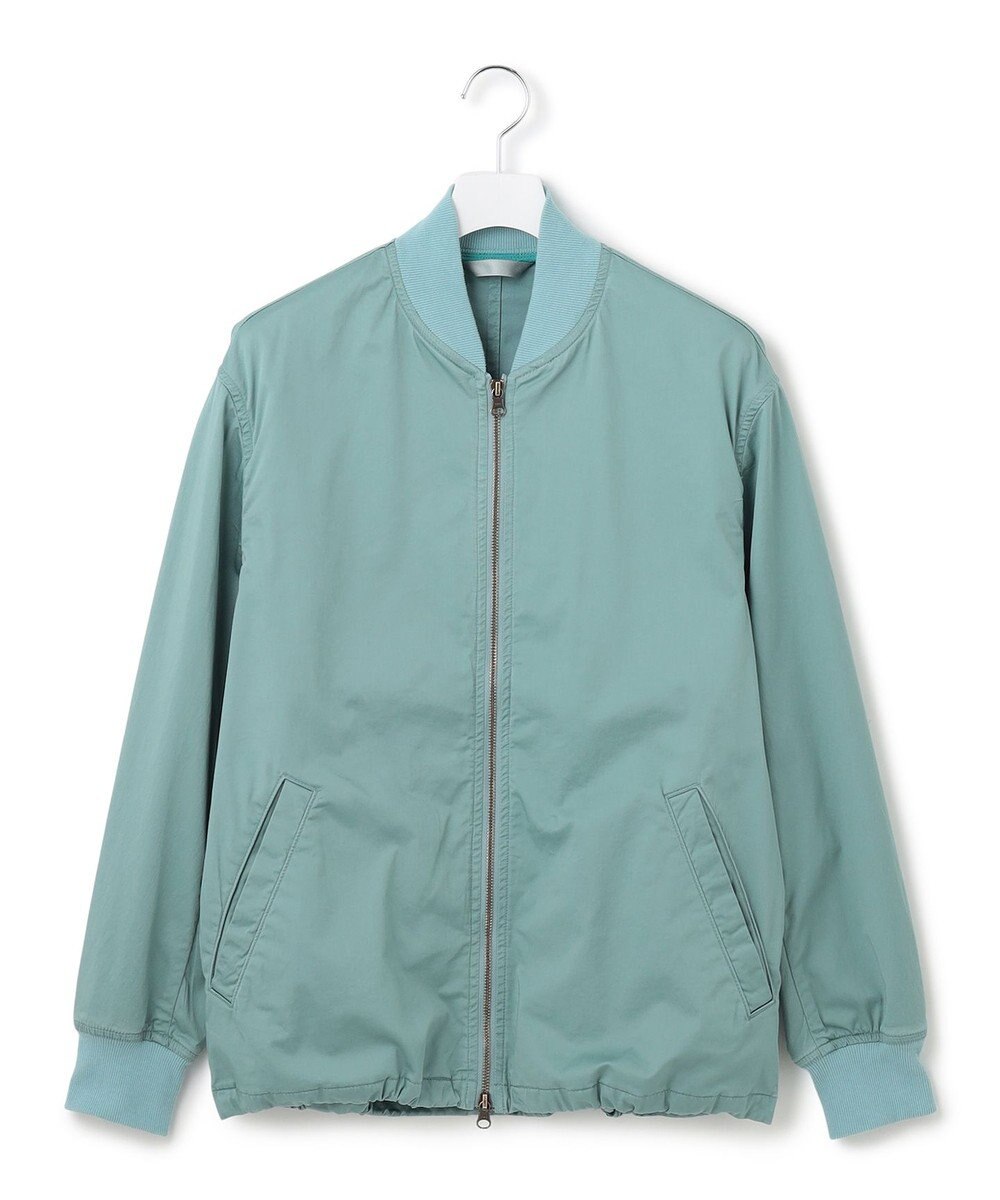 J.PRESS YORK STREET 【UNISEX】サテンストレッチ MA-1 ブルゾン 