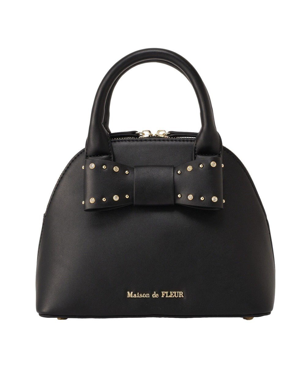 Maison de FLEUR リボンハーフムーン２Ｗａｙバッグ 