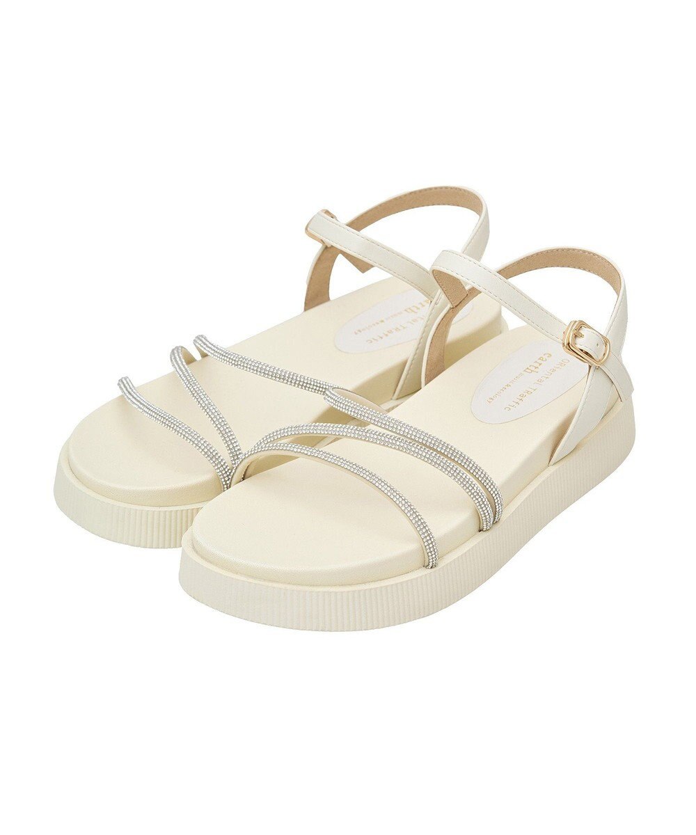 earth music&ecology ＯＲｉｅｎｔａｌ　ＴＲａｆｆｉｃ　ラインストーンサンダル 