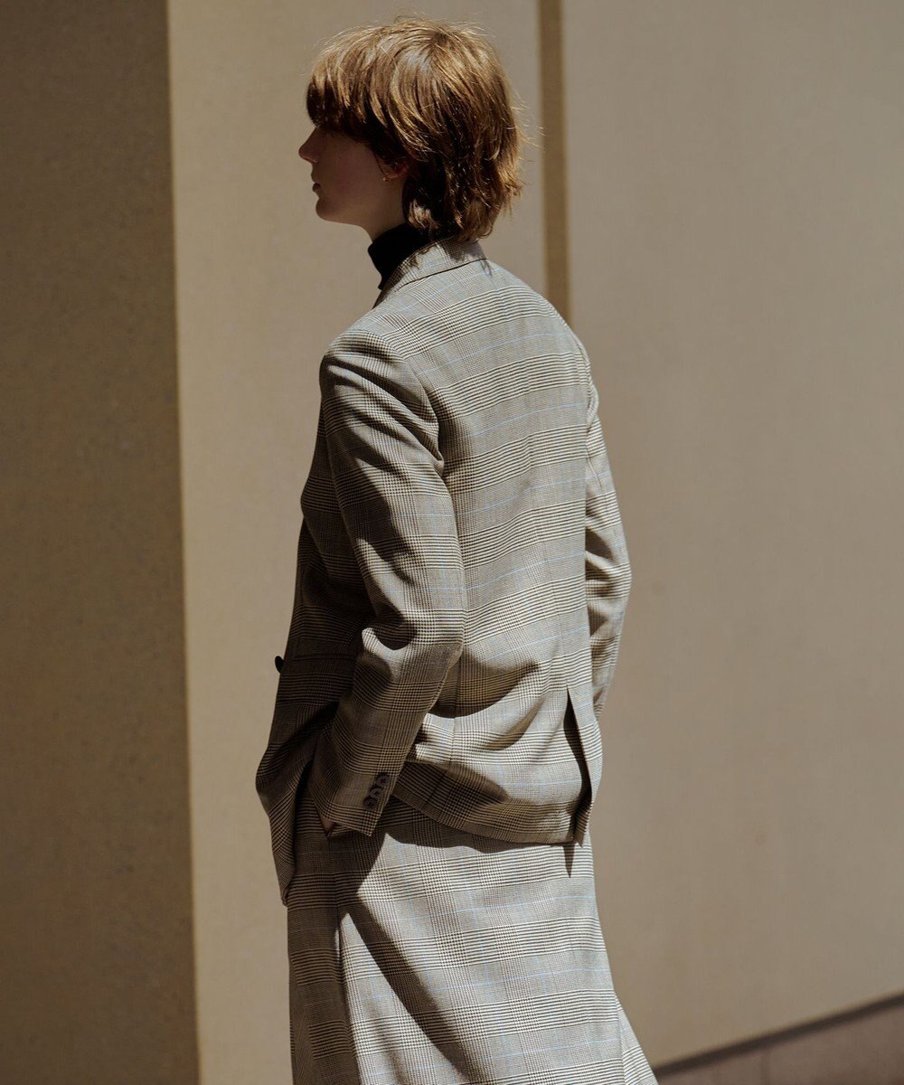 J.PRESS LADIES S モナベールツイル チェック ダブル ジャケット 