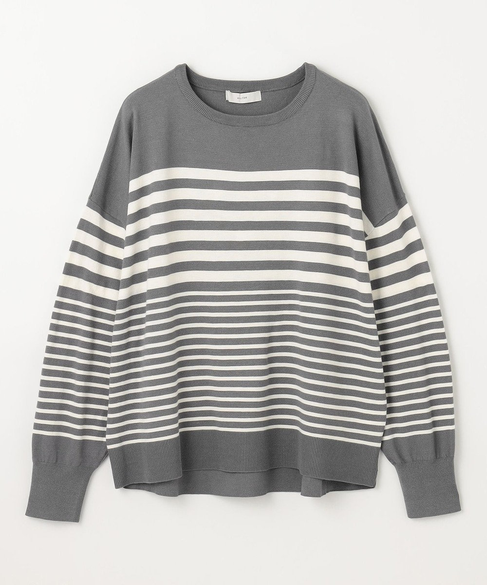 ANY 【洗濯機可】ボーダーニット 