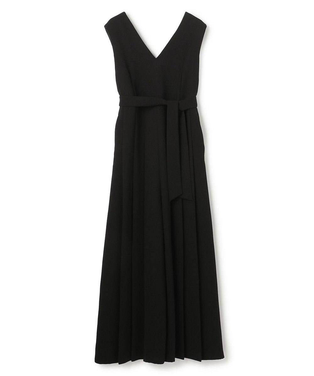 uncrave ウォッシャブルダブルクロス プリーツオールインワン 